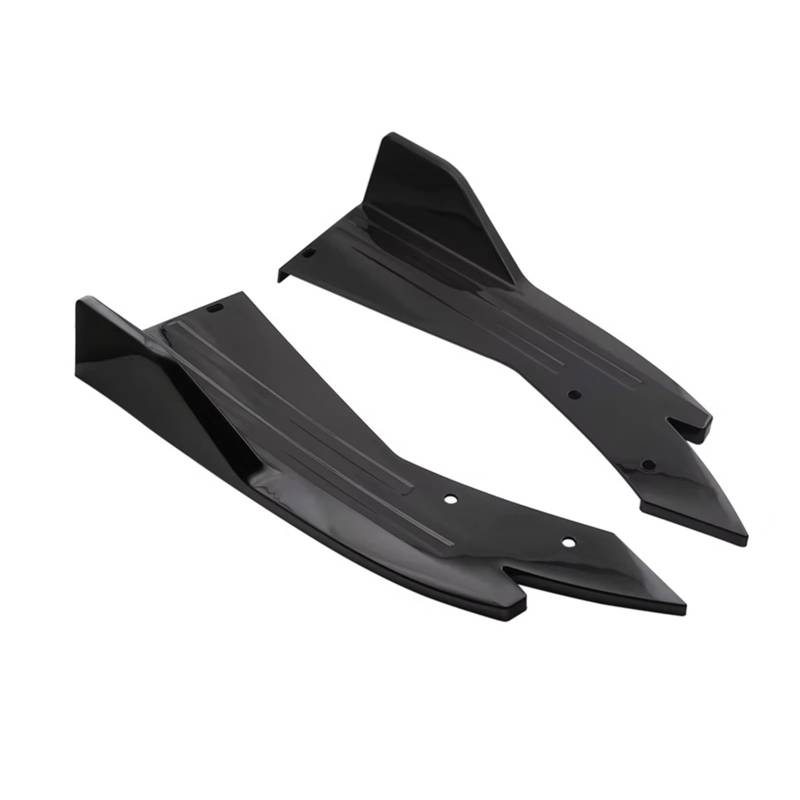 Seitenschweller Für KIA Für Stinger Für GT 2018-2024 2PCS Diffusor Splitter Canard Protector Front Spoiler Body Kit Auto Seitenschweller(Schwarz) von Awqmx