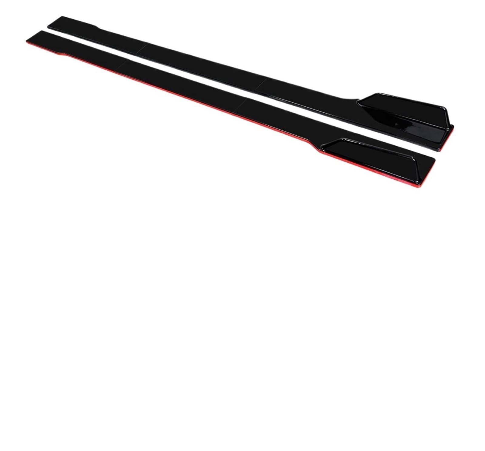 Seitenschweller Für Lexus Für RC350 Für RC300 Für F 2015-2022 78,7 "Auto Seite Rock Splitter Spoiler Lippe Rocker Panel Extensions Körper Kit Auto Seitenschweller(Black with Red side) von Awqmx