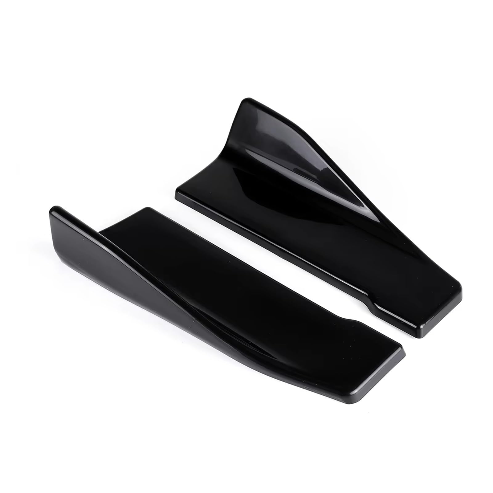 Seitenschweller Für Mitsubishi Für Lancer Für EVO Für 10 2008-2015 35 Cm Universal Side Rock Hinten Winglet Schürzen Körper Kit Auto Zubehör Auto Seitenschweller(Schwarz) von Awqmx