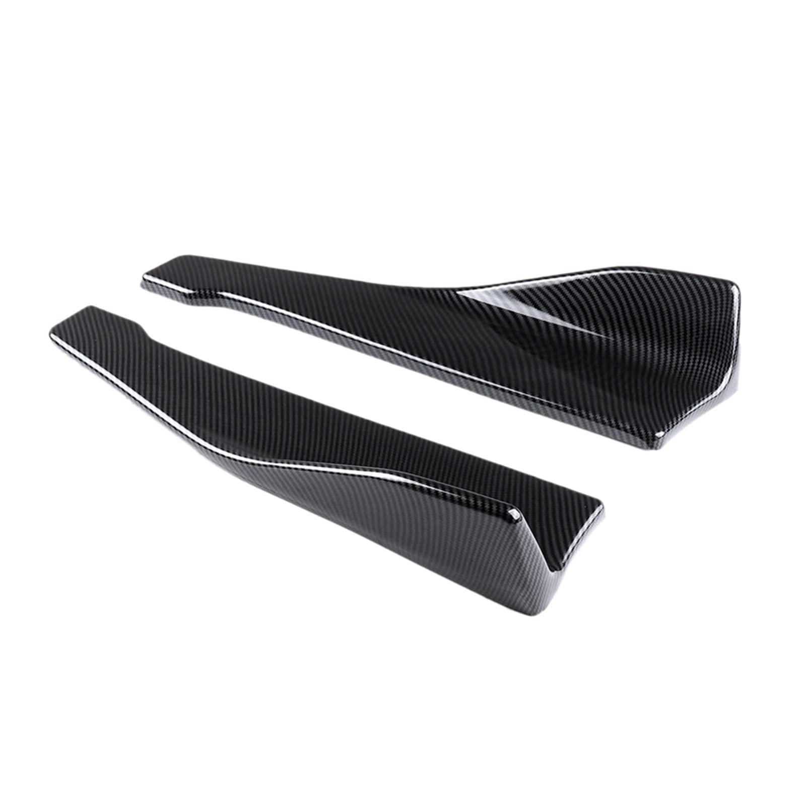 Seitenschweller Für RS3 RS4 RS5 RS6 Für A6 Für C6 Für C5 Für A4 Für A3 Paar 48 Cm Hinten Diffusor Splitter Schürze Spoiler Seite Rock Universal Auto Seitenschweller(Carbon Fiber Look) von Awqmx