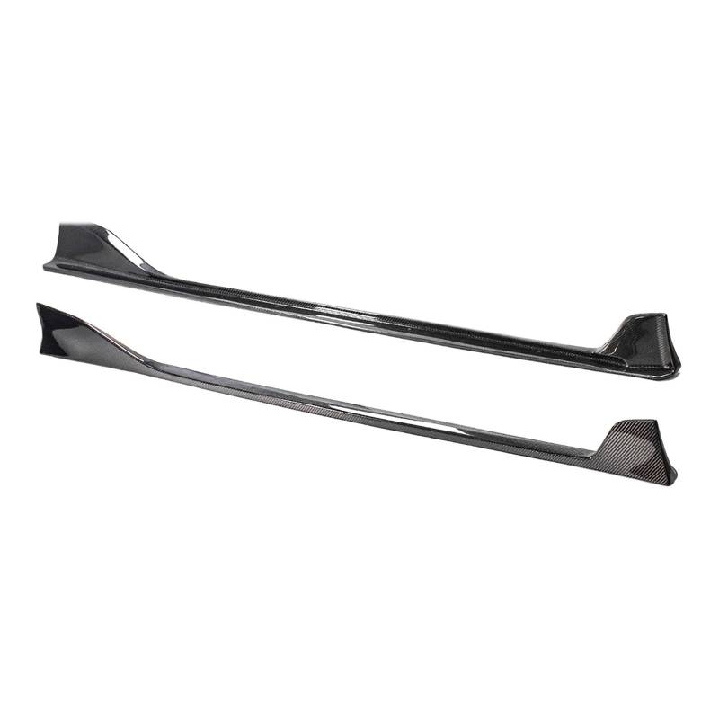 Seitenschweller Für TOYOTA Für SUPRA Für GR Für Supra Für A90 Für A91 2020-2024 EIN Paar Auto Seite Rock Spoiler Platte Lip Auto Seitenschweller(Carbon Fiber Style) von Awqmx