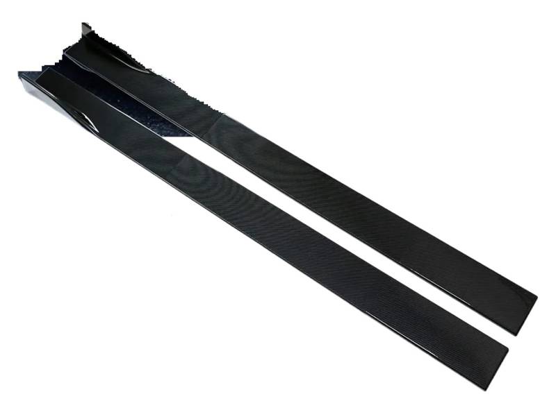 Seitenschweller Für Tesla Für Modell 3 Für S 2012-2021 78,7 "Seite Rock Splitter Spoiler Lip Rocker Panel Extensions Körper Kit Auto Seitenschweller(Carbon Fiber) von Awqmx