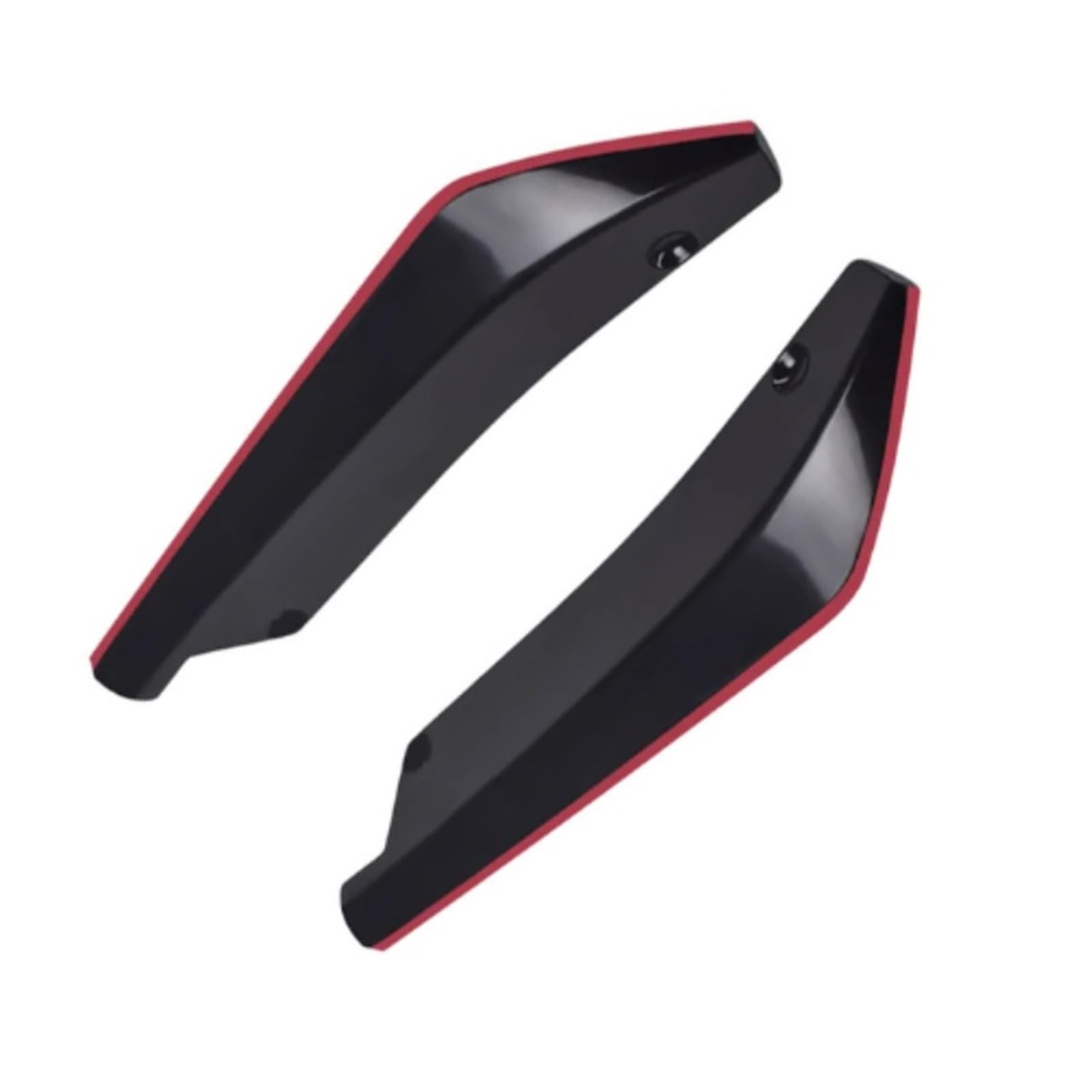 Seitenschweller Universal Auto Vorne Hinten Stoßstange Streifen Lip Spoiler Diffusor Splitter Scratch Protector Winglets Seite Rock Verlängerung Auto Seitenschweller(Black red edge) von Awqmx