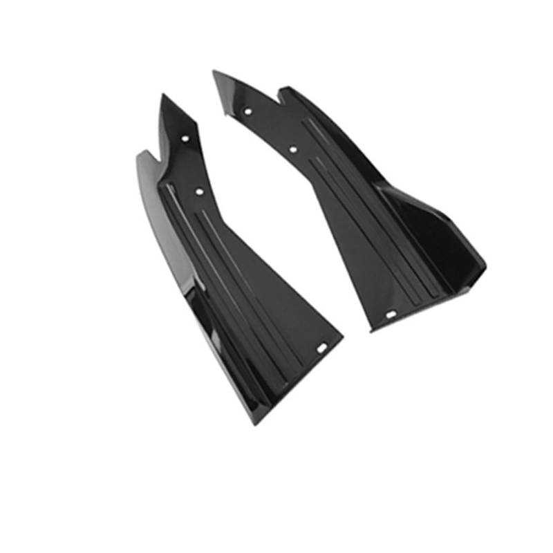 Seitenschweller Universal-Heckstoßstangen-Lippenspoiler-Splitter, Seitenschwellerschutz, Flügelverkleidung, Anti-Crash-Auto-Tuning-Zubehör Auto Seitenschweller(Schwarz) von Awqmx