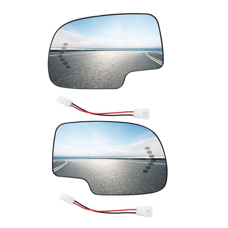 Außenspiegel Glas Für Chevrolet Für Silverado 2003-2006 Beheizte Seite Flügel Spiegel Glas Links Oder Rechts 88944391 88944392 Seitenspiegelglas(1 Paar) von Axexnejv