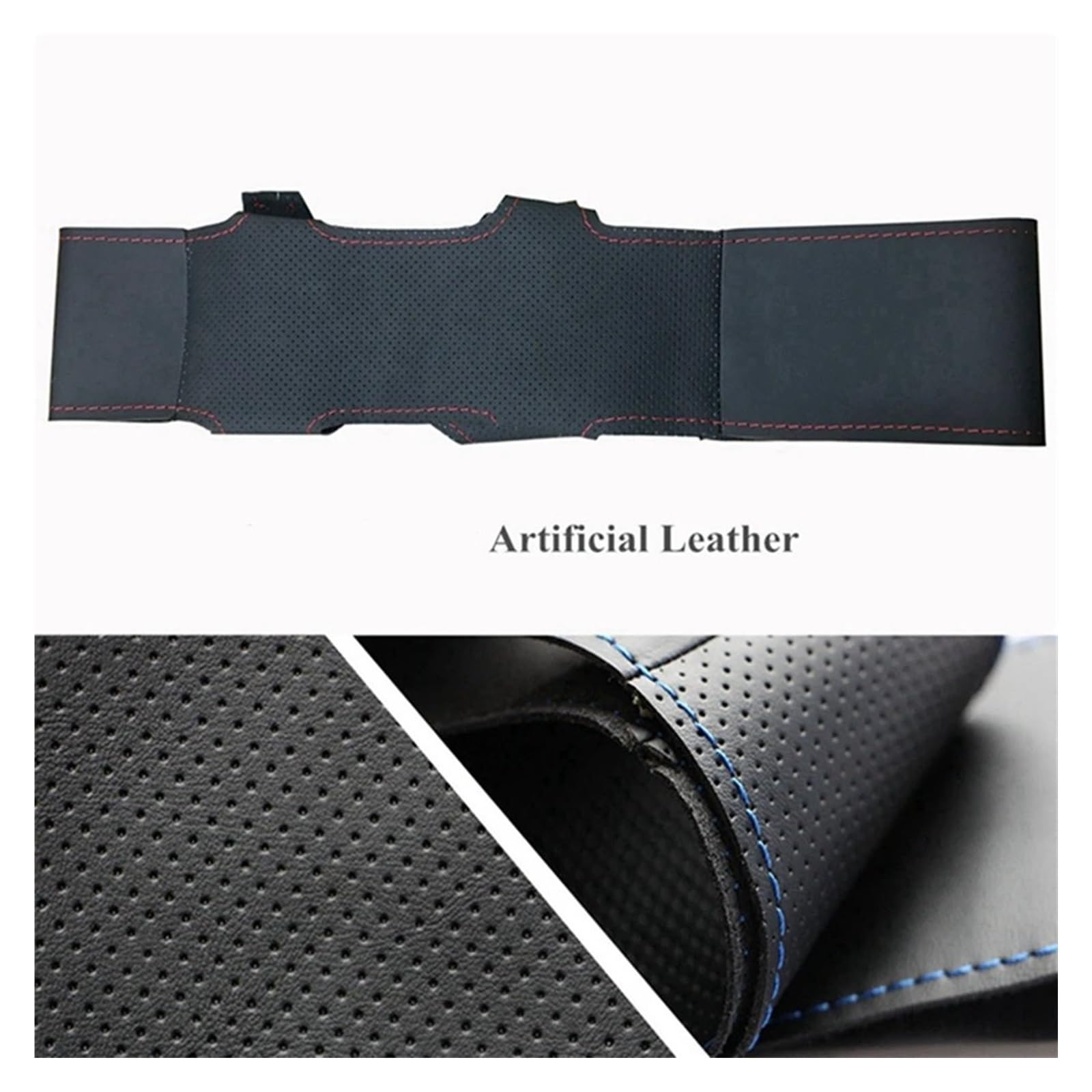 Auto Lenkradschutz Für Golf 7 Für GTI Für Golf R MK7 Für Polo Für Scirocco 2015 2016 DIY Hand-genäht Carbon Faser Schwarz Wildleder Auto Lenkrad Abdeckung Lenkradschoner(Stil19) von Axexnejv