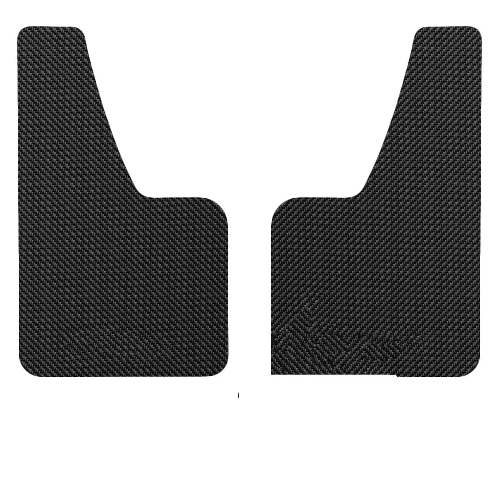 Auto SchmutzfäNger Carbon Fiber Effect Splash Guards Schmutzfänger Auto Kotflügel Kotflügel Abdeckung W/Hardware Universal Vorne Hinten ROT Zubehör Spritzschutz Schlammklappen(2pcs Black) von Axexnejv