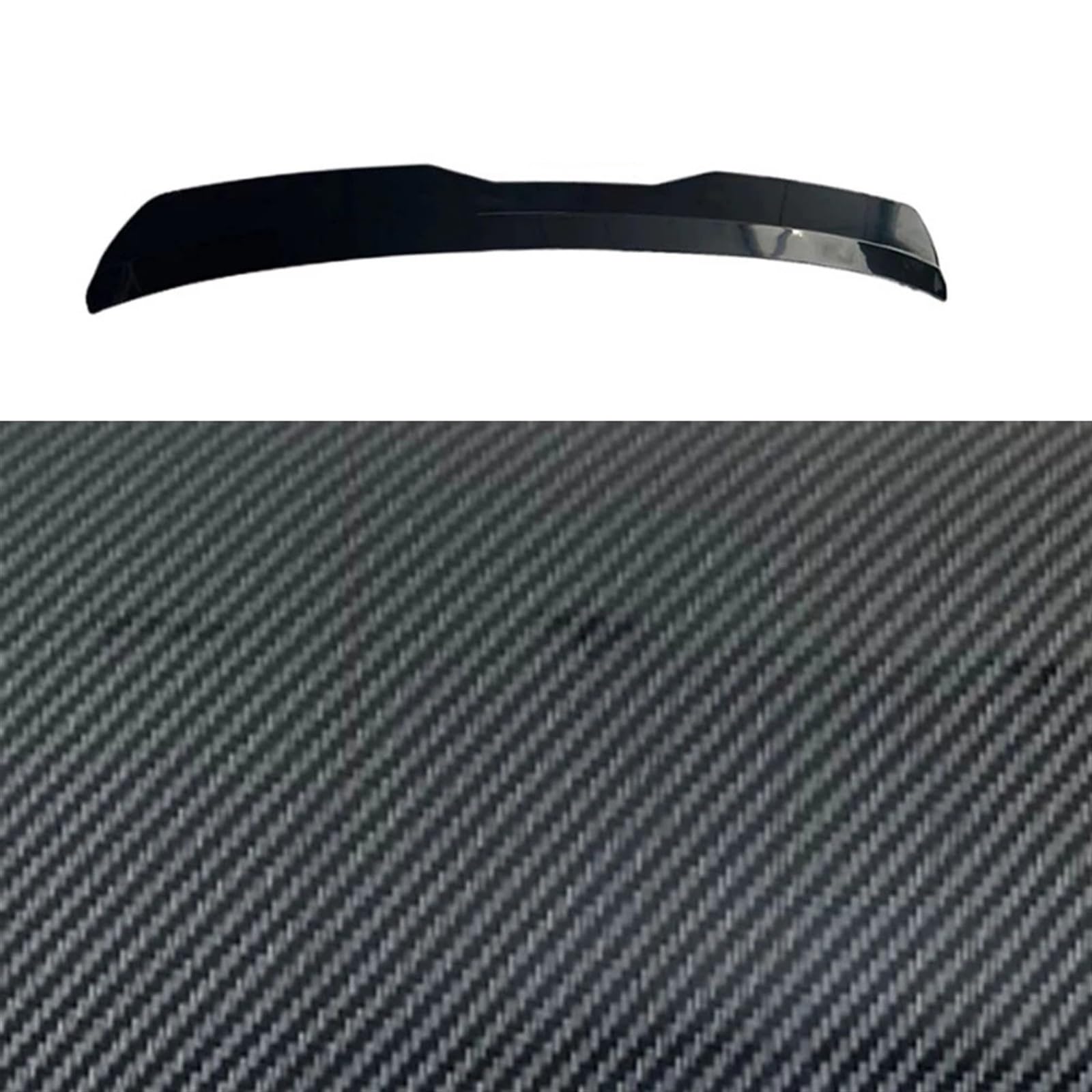 Heckspoiler Auto Universal Heckspoiler Zierpaste Typ Kofferraumspoiler Mit Klebeband Modifizierte Teile Einseitig Über 60cm Universale Auto Spoiler Wing(Carbon Fiber Black) von Axexnejv