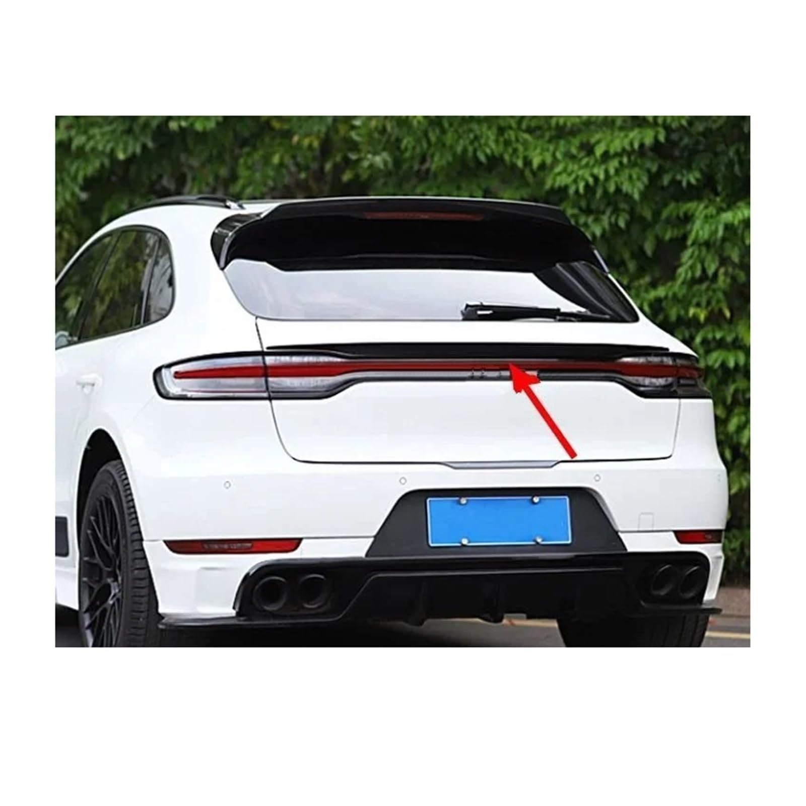 Heckspoiler FÜR FÜR GTS 2018-2020 Autospoiler Turbo Hinten Schwanz Licht Dekorative Teile Real Carbon Fiber Spoiler Auto Spoiler Wing(Bright Black) von Axexnejv