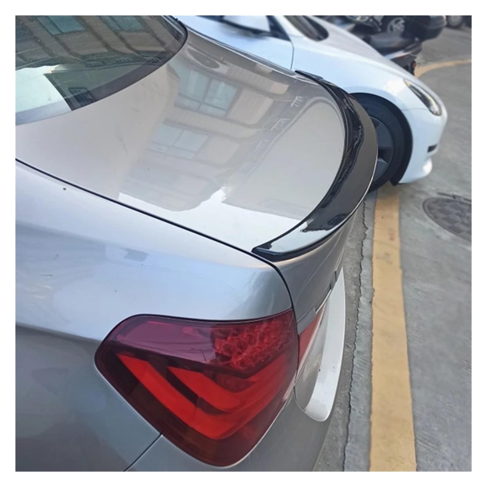 Heckspoiler Für 7er F01 F02 F03 F04 740i 750i ABS-Material Heckspoilerlippe MP Style 2008-2015 Auto Spoiler Wing(Carbon Printing) von Axexnejv