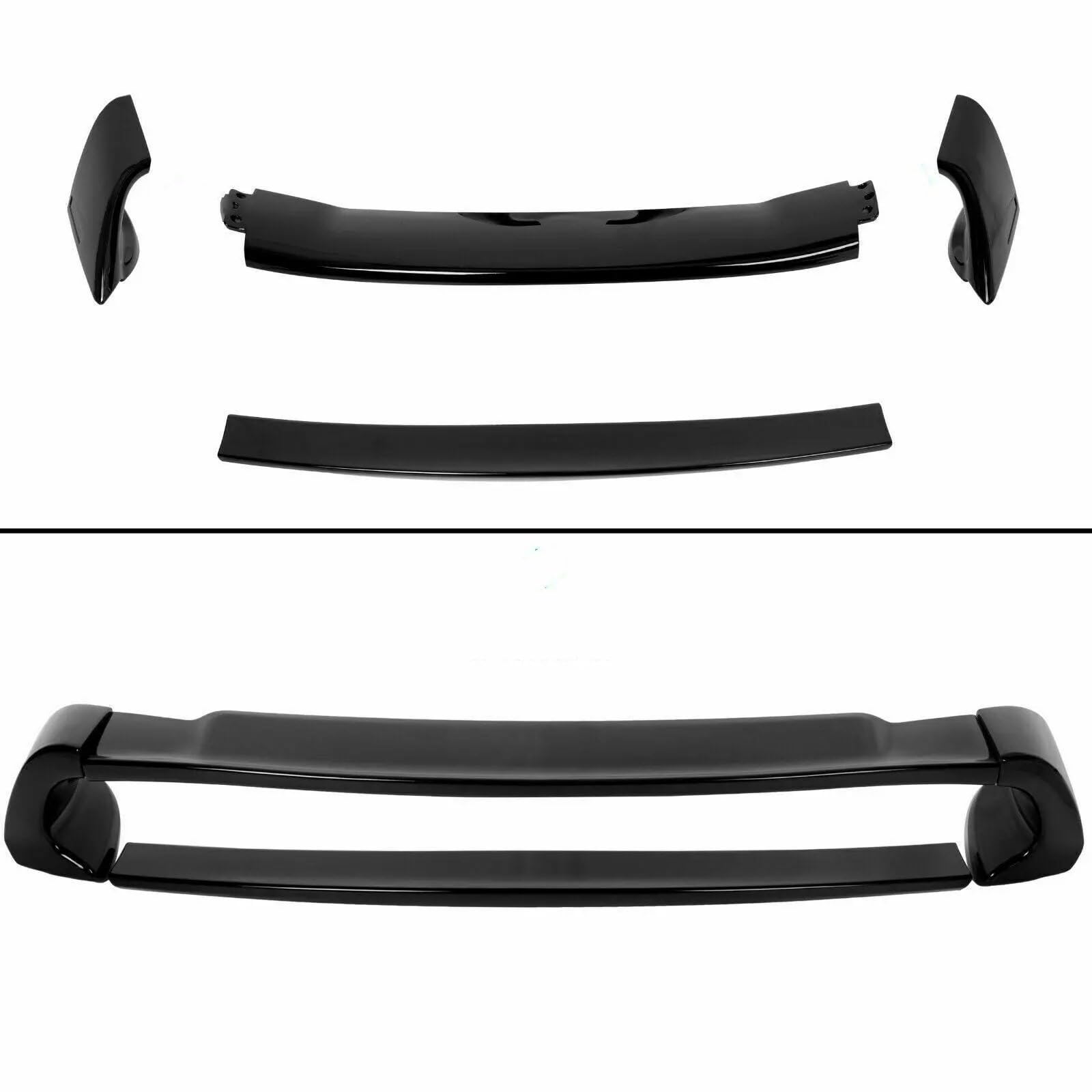 Heckspoiler Für Civic 4DR 2006-2011 Limousine, Hochglanz-Schwarz Lackiert, Kofferraumspoiler, Schwarze Heckklappenlippe, ABS-Styling-Zubehör Auto Spoiler Wing von Axexnejv