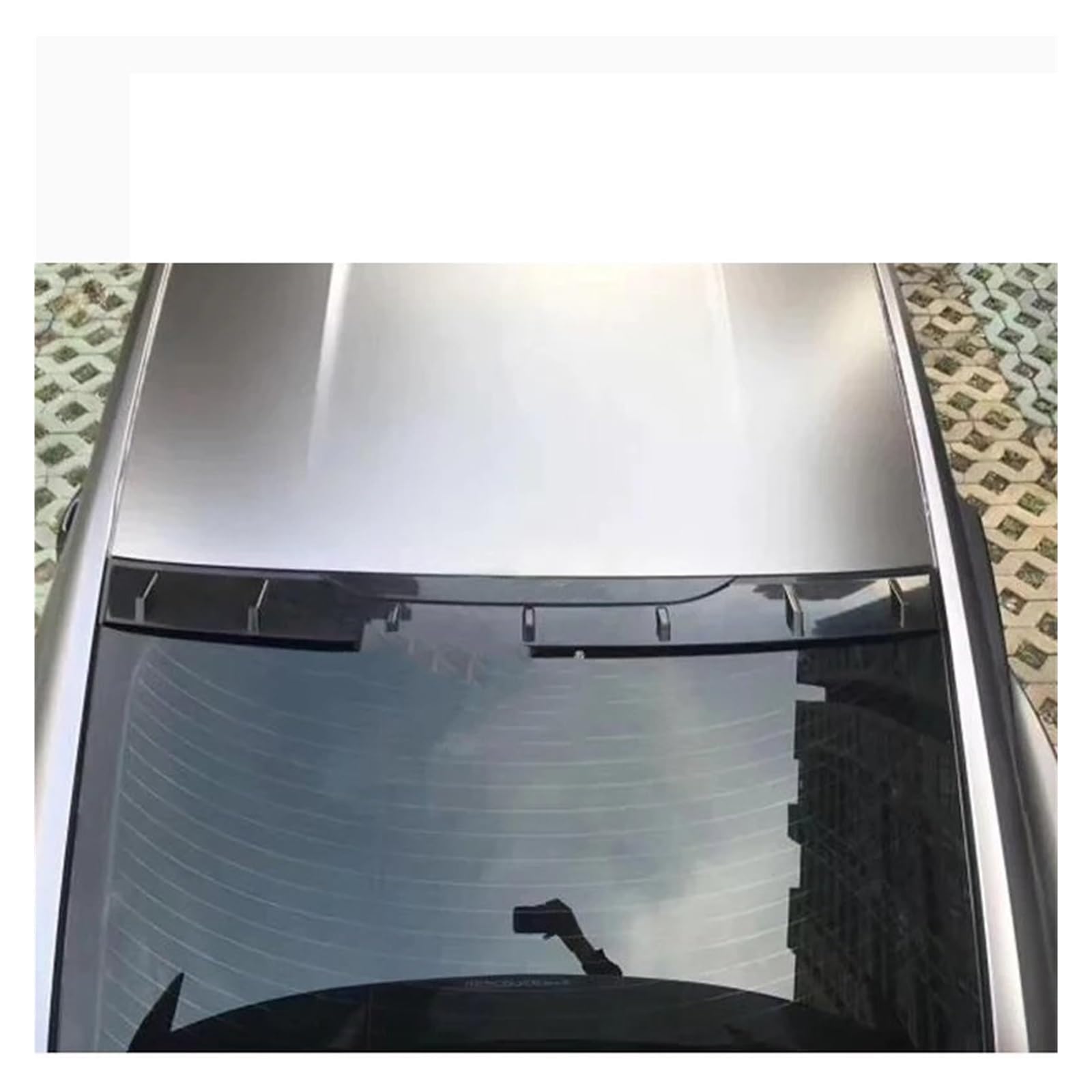 Heckspoiler Für Ford Für Mustang Spoiler 2015 2016 2017 Auto ABS Kunststoff Unlackiert Primer Hinten Flügel Dach Schwanz Spoiler Auto Spoiler Wing(B Bright Black) von Axexnejv