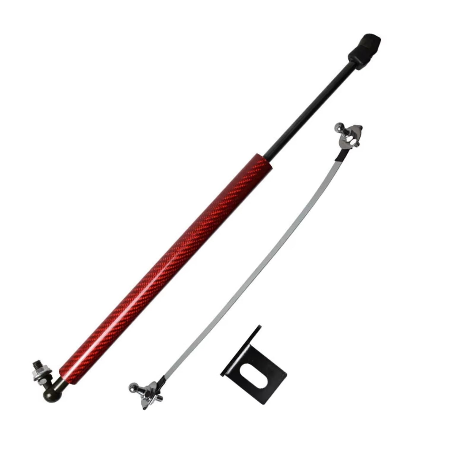 Motorhaube Gasfeder Für Fluence 2009-2018 Front Hood Bonnet Gas Strut Lift Unterstützung Stoßdämpfer Frühling Ändern Prop Stange Bar Dämpfer Motorhaubendämpfer(Red Carbon Fiber) von Axexnejv