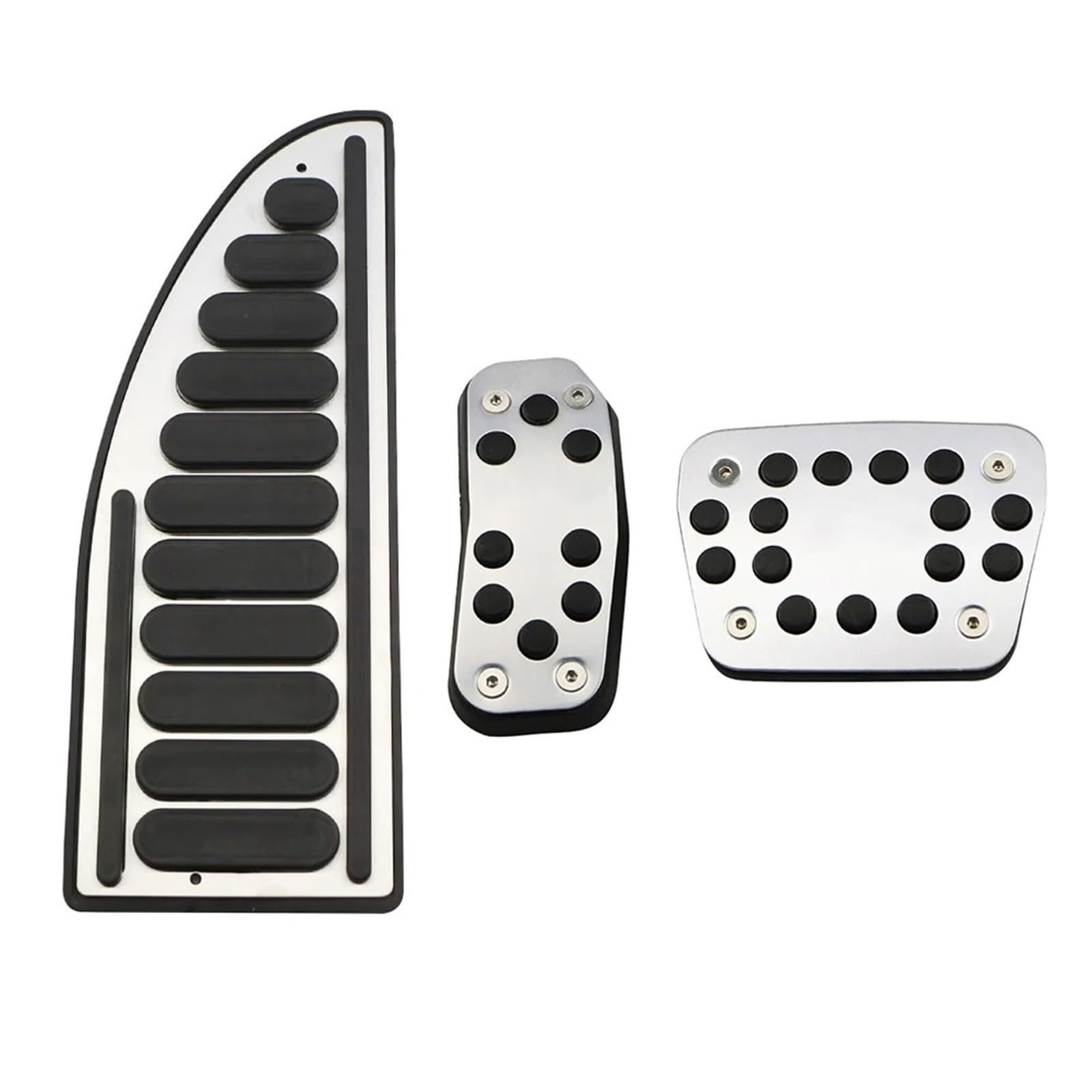 Pedalkappen Für Ford Für Fiesta MK7 VI Für VII WT B299 2008~2022 Edelstahl Gas Beschleuniger Bremse Restfoot Pedal Abdeckung Pads Auto Pedale Auto Pedal(3 Pieces) von Axexnejv