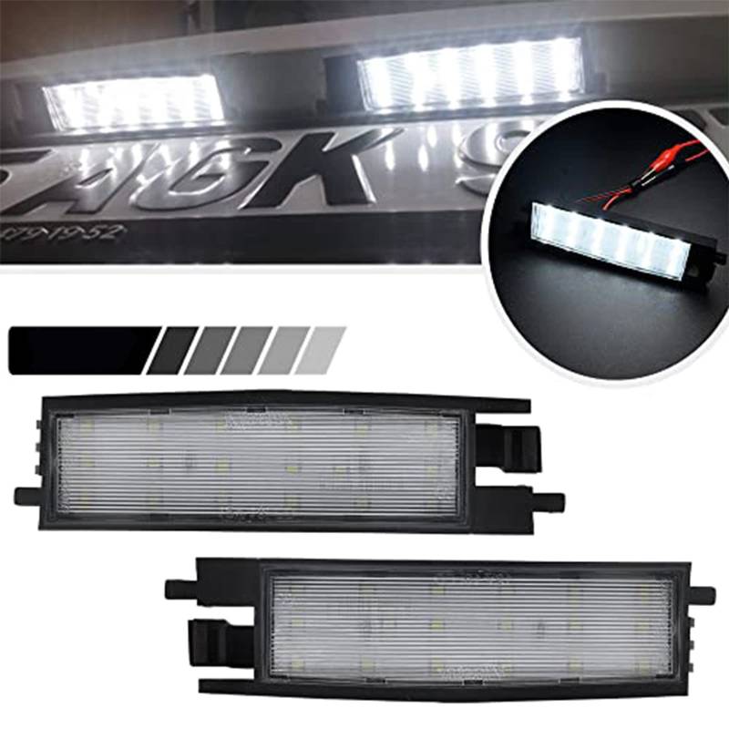 Ayikeiy 2 x LED Kennzeichenbeleuchtung nummernschildbeleuchtung kompatibel mit Toyota RAV4 MK2 MK3 05-15 Auris 12-19 Yaris 99-05 Avalon 99-12 Scion iM 14-19 Solara 97-08 von Ayikeiy