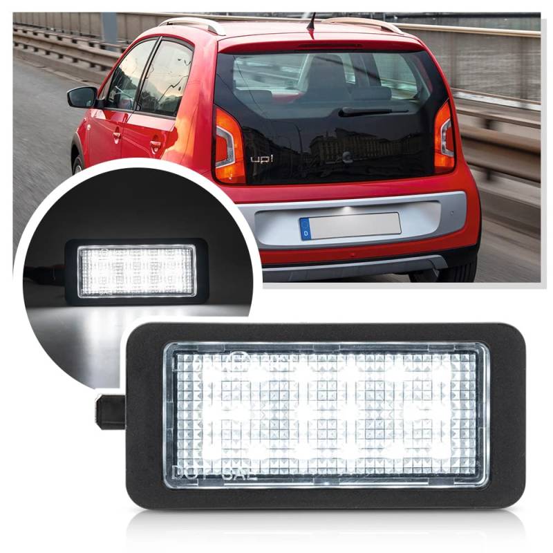 Ayikeiy 1 x LED-Kennzeichenbeleuchtung, kompatibel mit VW up!/e-up! Skoda Citigo/E-Citigo Seat Mii/e-Mii von Ayikeiy