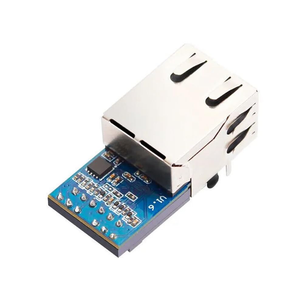 Aywndgdj -K7 Industrial Super Port TTL UART zu Ethernet Modul Modbus RTU zu LAN Port TTL UART Ethernet Modul 1 Stück Silber & Blau & Schwarz Kunststoff + Metall Ethernet Modul von Aywndgdj