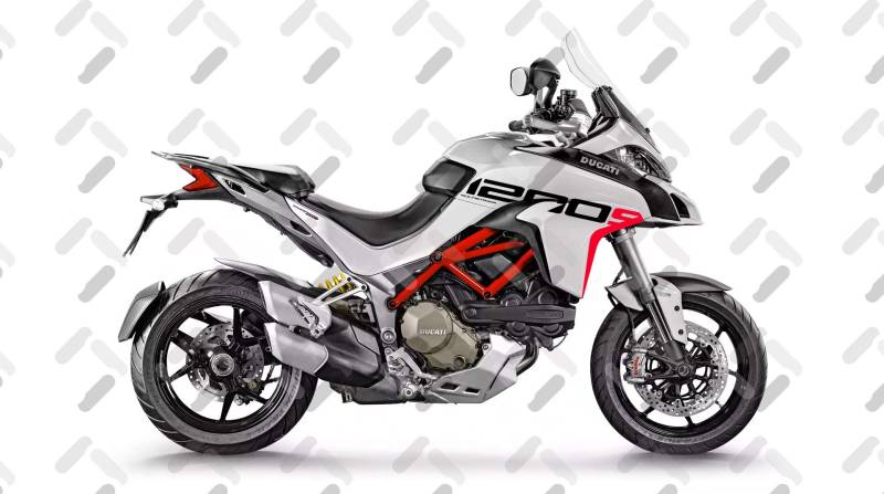 Motorrad Fairing Stickers KIT Ducati MULTISTRADA 1200 S Grand Tour Style FS-MULTI-1200-S (White) von Az Graphishop