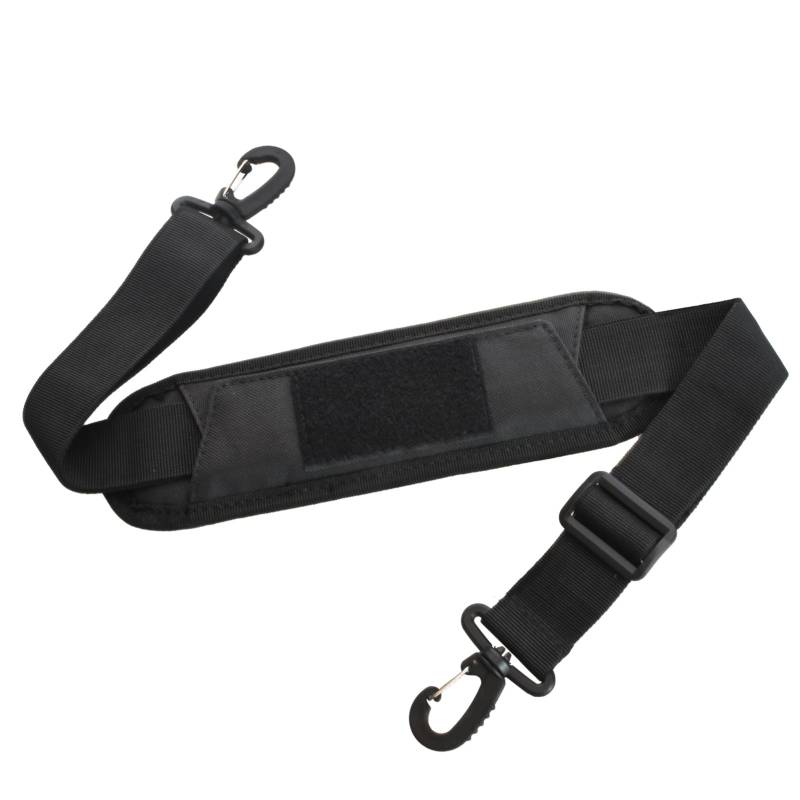 Azarxis Verstellbarer Schultergurt 3.8cm, Breiter Taschengurt Schulterriemen mit Karabiner für Schultertaschen Tragetaschen Handtaschen (Schwarz - 38mm, 138cm) von Azarxis