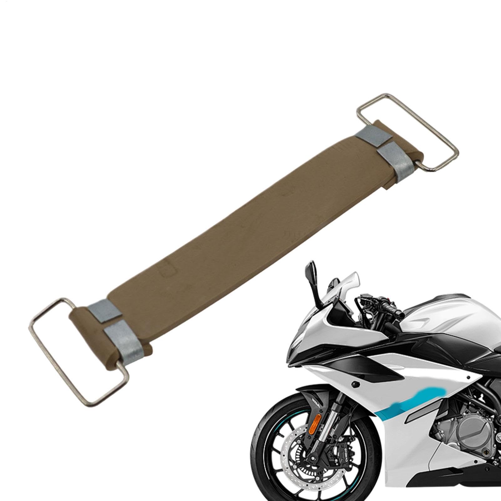 Motorrad-Batterie-Gummiband, Batterie-Halteband,Verstellbare Befestigungsgurte, elastischer Bandagengürtel - Rutschfester Batteriebandverband, Batteriekastengurt für unterwegs von Aznever