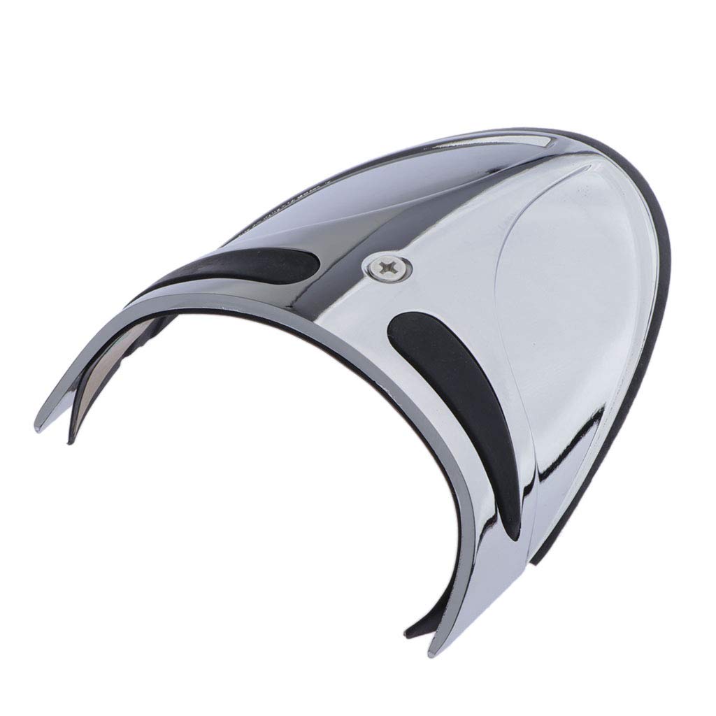 B Baosity Motorrad Kotflügel Verlängerung Spritzschutz für Front Fender, passend für Harley FXST XL FXDWG FXR - Silber von B Baosity