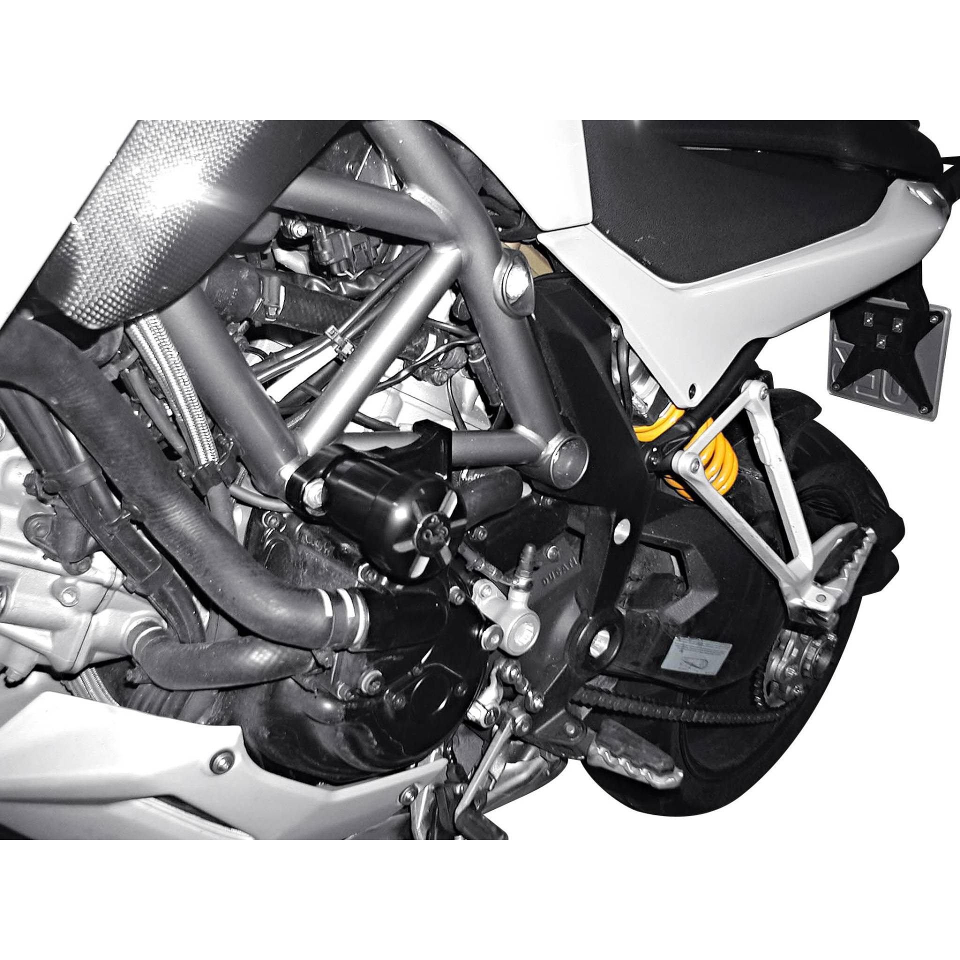 B&G Sturzpads Racing Alu schwarz für Ducati Multistrada 1200 von B&G