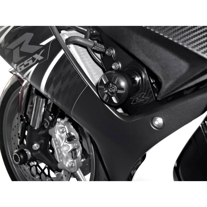 B&G Sturzpads Racing Alu schwarz für GSX-R 600/750 2011-2016 von B&G