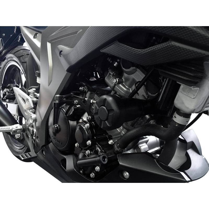 B&G Sturzpads Racing Alu schwarz für Suzuki GSX-S 125 2018-2019 von B&G