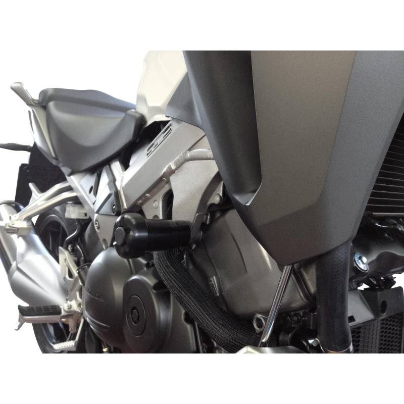 B&G Sturzpads Racing Alu schwarz für VFR 800 X Crossrunner 2015- von B&G