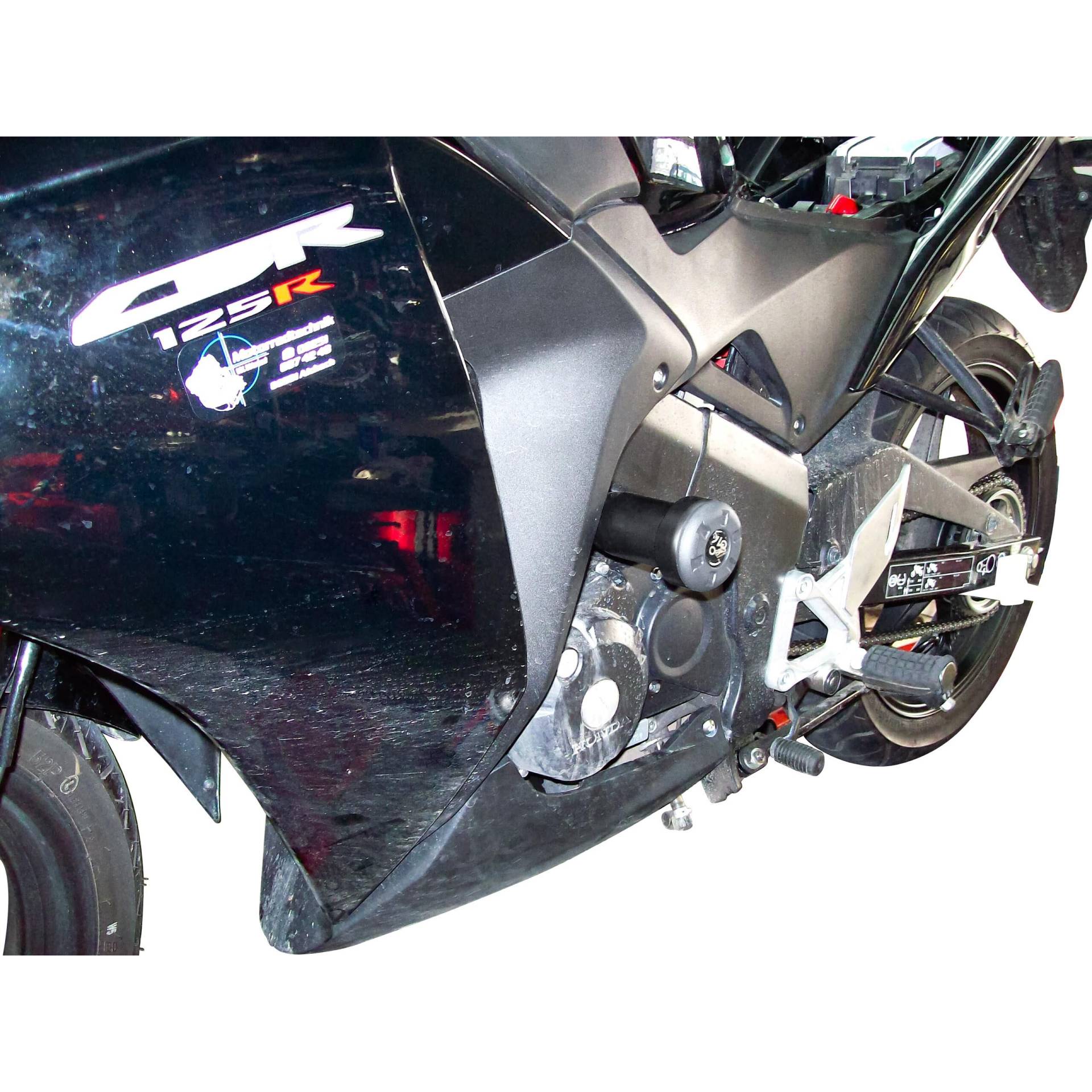 B&G Sturzpads Racing Polyamid schwarz für CBR 125 2011-2016 von B&G