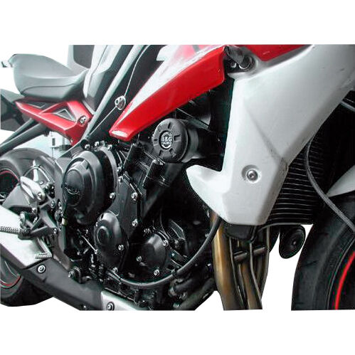 B&G Sturzpads Racing Polyamid schwarz für Street Triple 675 13-1 von B&G