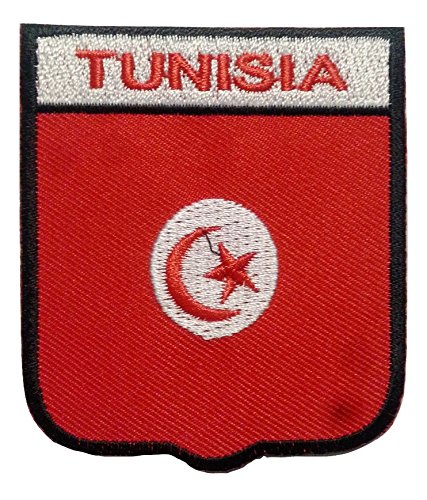 Bügel Flagge Aufnäher Patch Applikation Bestickt Afrika Tunis Tunesien von B2SEE