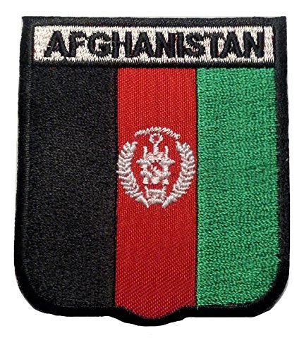 Bügel Flagge Fahne Afghanistan Kabul Aufnäher Patch Aufbügler Applikation Stickerei Flaggen zum auf-bügeln auf-nähen von B2SEE