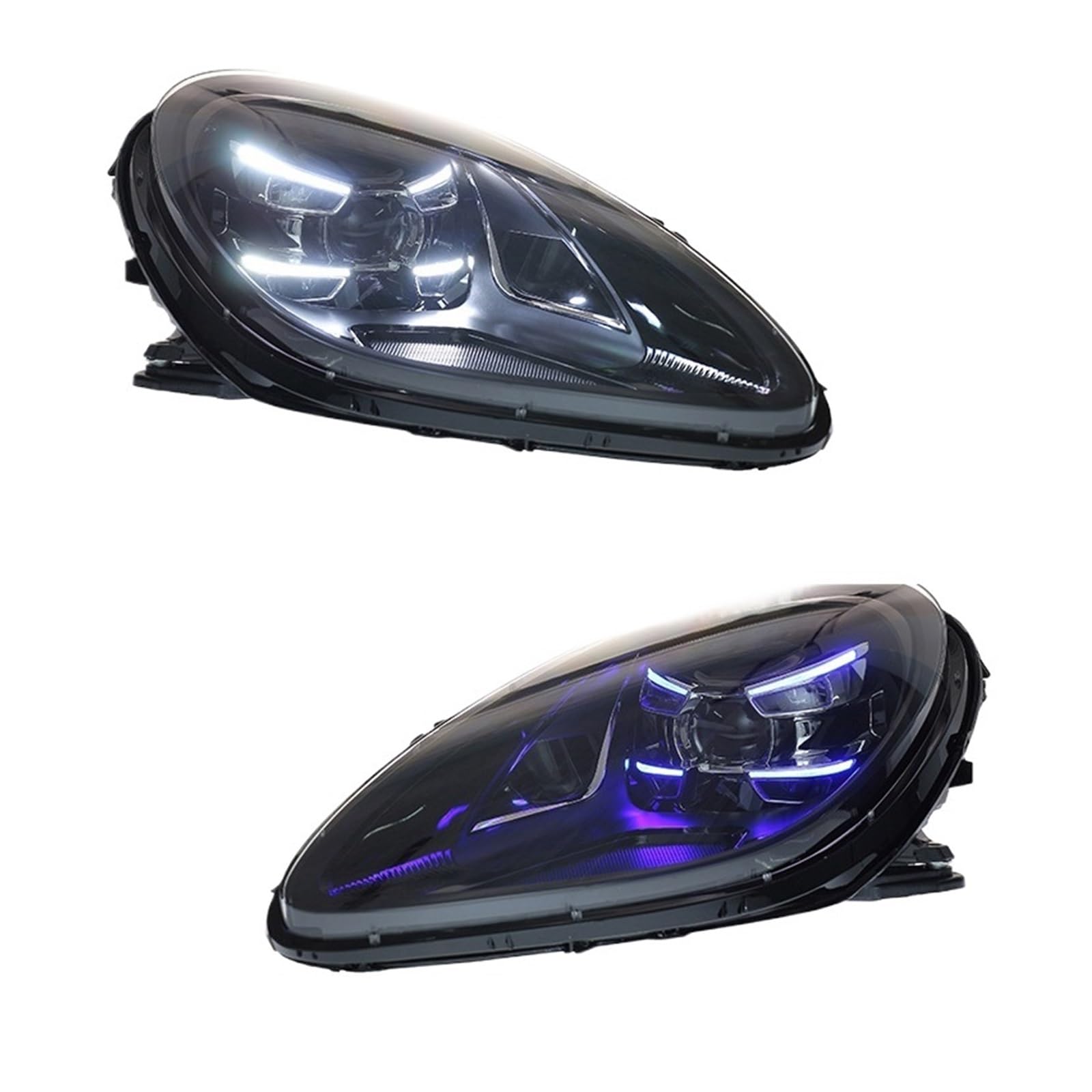 1 paar Auto Licht Matrix Scheinwerfer Kompatibel for Macan 2014-2018 Upgrade Neue Kopf Lampen Montage Blinker(1) von BAABLIY