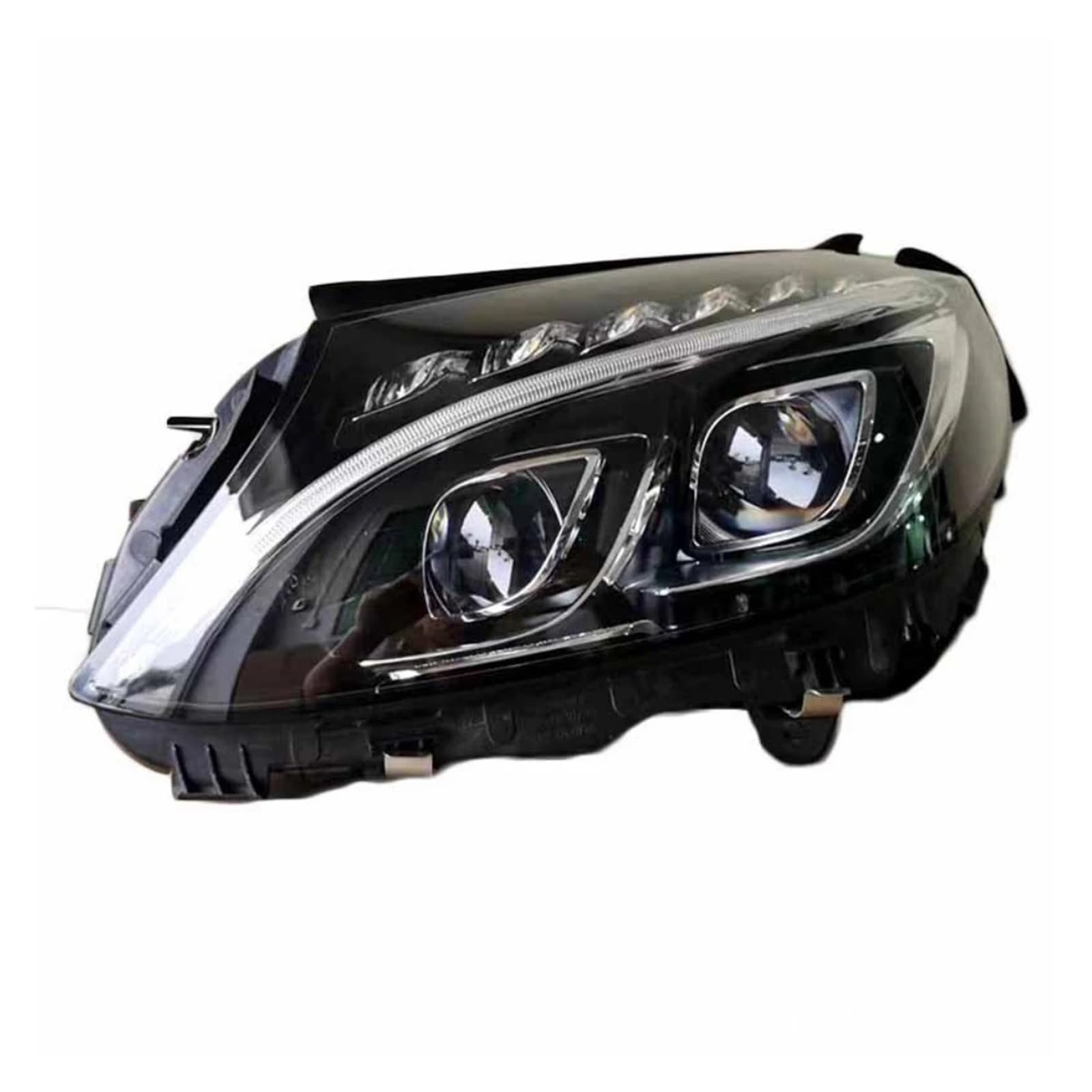 Auto LED Kopf Lampe Zubehör Kompatibel for Mercedes-Benz C Klasse W205 180 C200 C260 C300 C180 2015-2018 LED Scheinwerfer Montage von BAABLIY