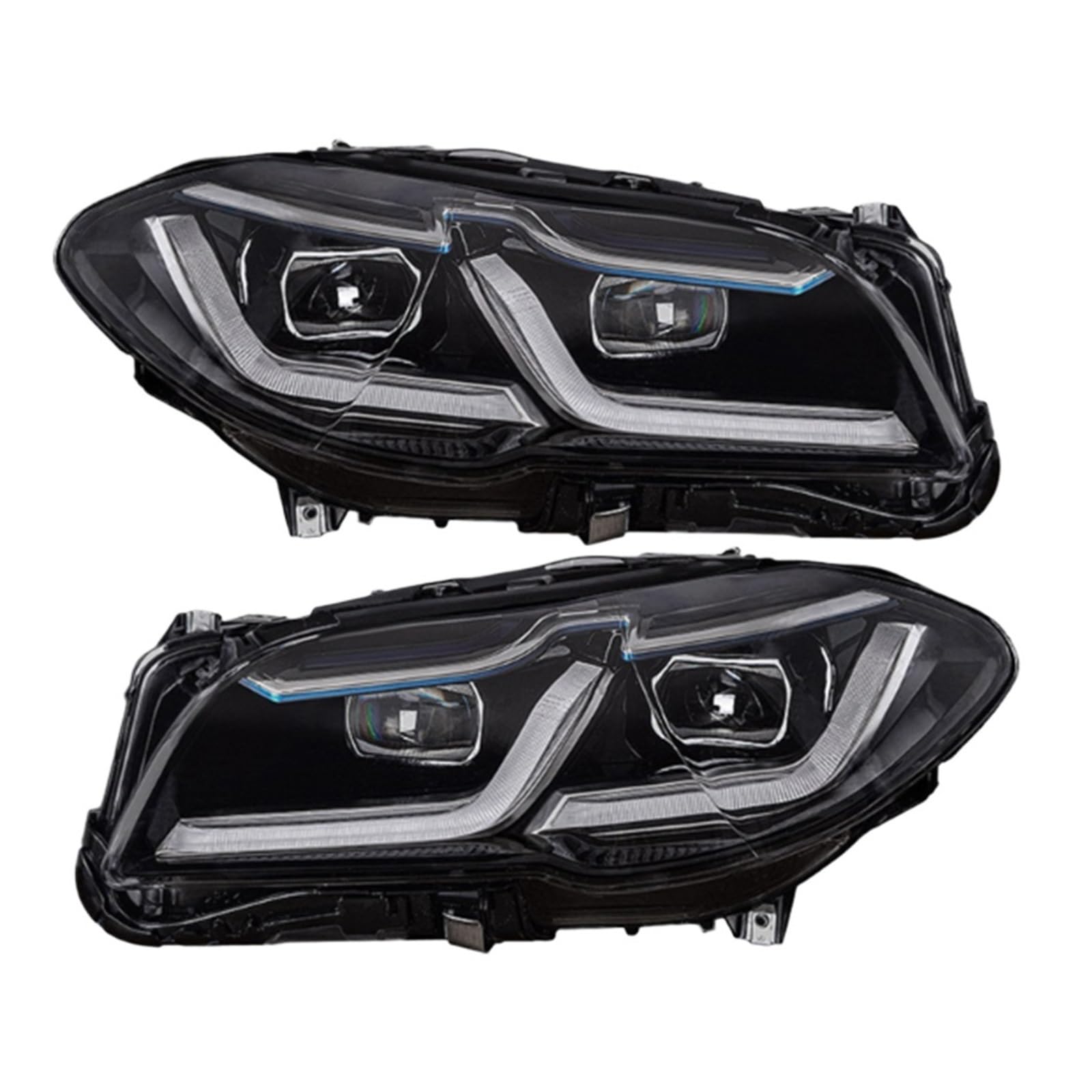 Auto Lichter Kompatibel for BMW F10 LED Scheinwerfer Projektor Objektiv 2010-2016 F18 520i 525i 530i F11 Front DRL Signal Automotive Zubehör(XENON_NO AFS_10-13) von BAABLIY