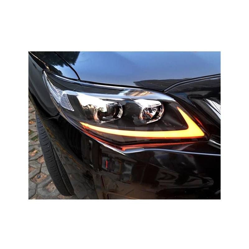 Auto Styling Kopf Lampe Fall Kompatibel for Toyota Corolla Altis Scheinwerfer 2011-2013 LED Scheinwerfer DRL Bi-Xenon objektiv Xenon Abblendlicht von BAABLIY