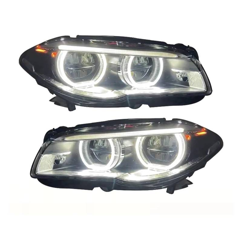 Auto Styling Scheinwerfer Kompatibel for BMW F10 LED Scheinwerfer 2011-2017 520i 525i 530i F18 Kopf Lampe DRL signal Projektor Objektiv Automotive(2011-2013_NO AFS) von BAABLIY