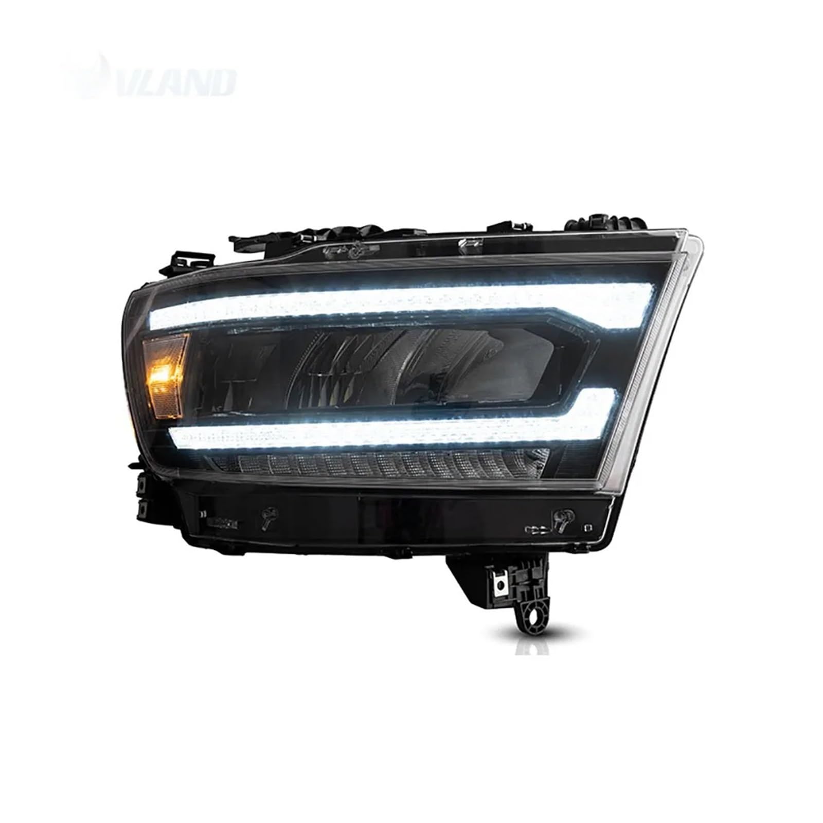 Auto Voll LED Scheinwerfer Geändert Vorne Lampe Montage 2019 2020 2021 2022 Sequentielle Blinker Kompatibel for Ram 1500 von BAABLIY