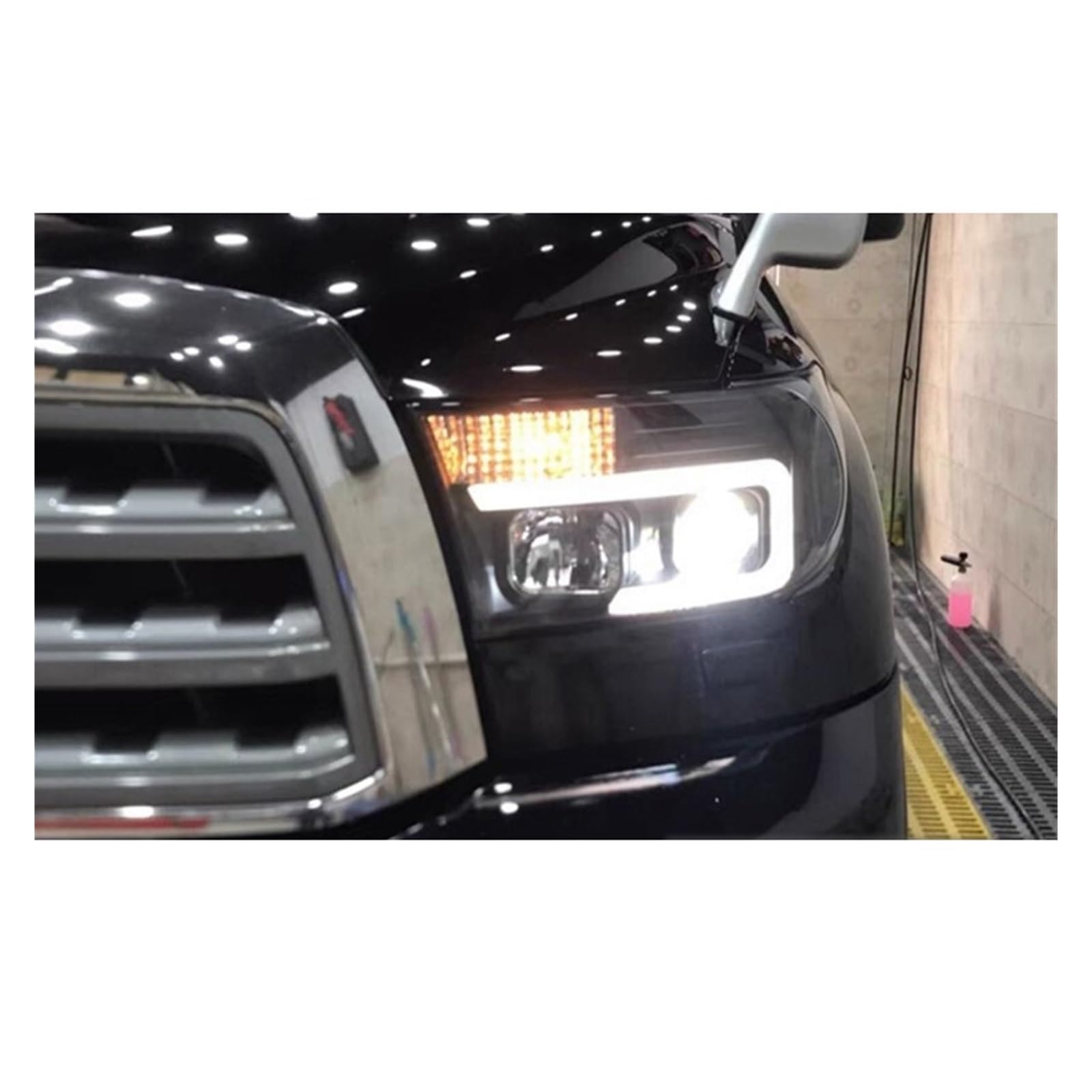 Auto Zubehör Kompatibel for Toyota Sequoia Scheinwerfer 2007-2013 Tundra Kopf Licht DRL Blinker Fernlicht Projektor Objektiv von BAABLIY