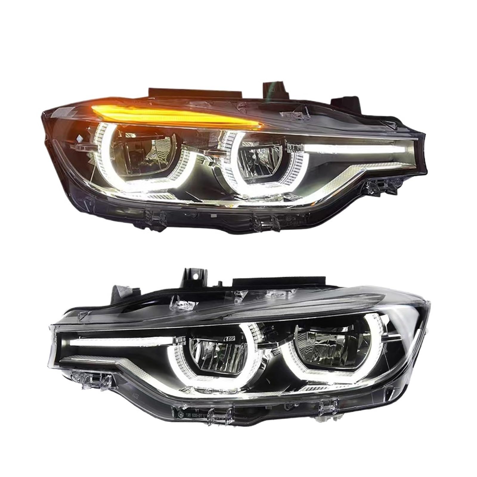 Autolichter kompatibel for BMW 3er F30 F35 F80 318 320 325 328M 330 335 2013–2019 LED-Scheinwerfer DRL Angel Eye Beam Autozubehör(Replace Halogen) von BAABLIY