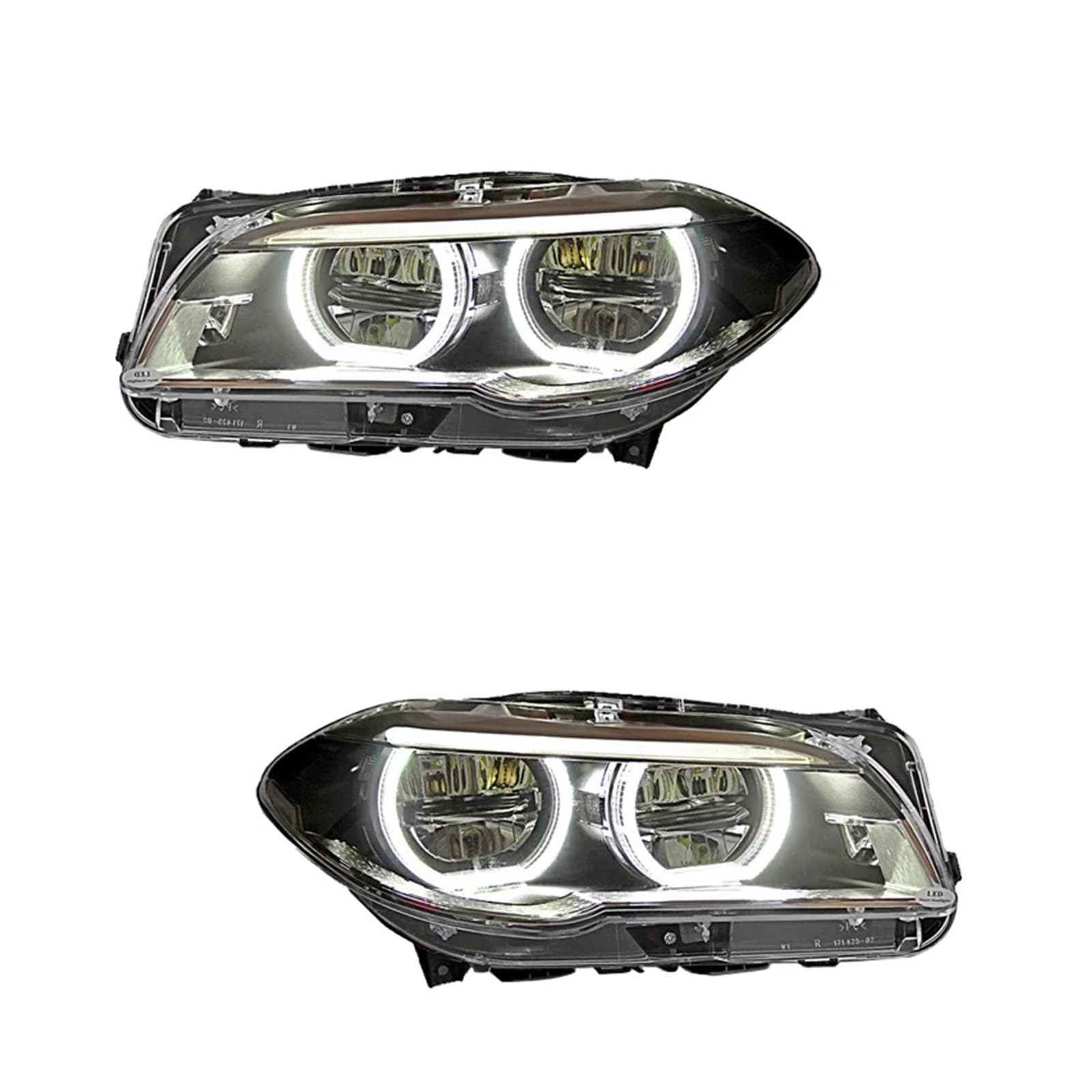 Autozubehör kompatibel for BMW F10 Scheinwerfer 2010–2017 520i 525i 530i 5er F18 LED-Scheinwerfer-Baugruppe, Projektor, DRL, Plug-and-Play(14-17) von BAABLIY