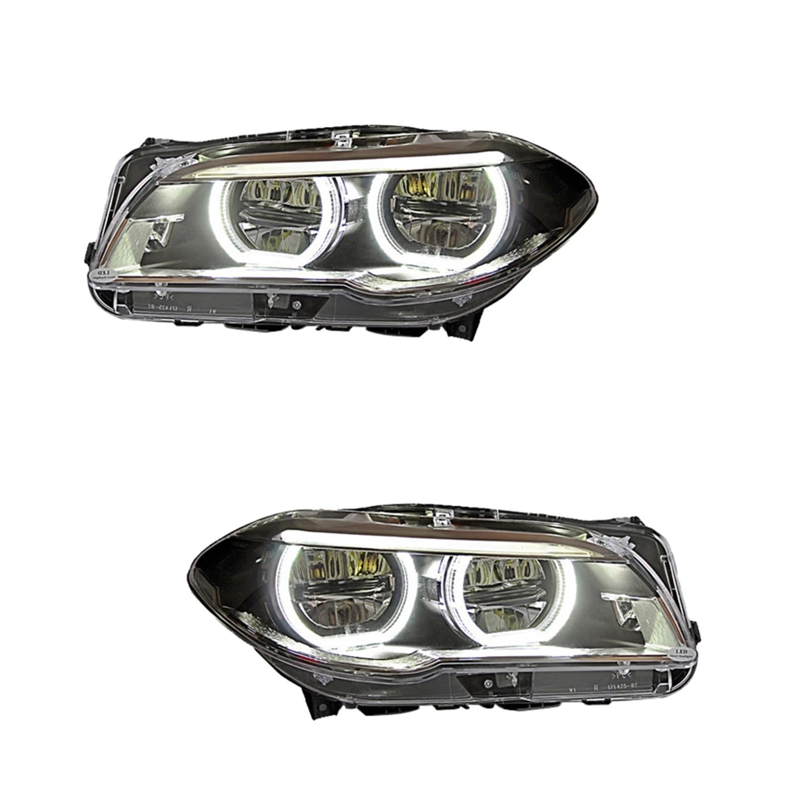 Autozubehör kompatibel for BMW F10 Scheinwerfer 2010–2017 520i 525i 530i 5er F18 LED-Scheinwerfer-Baugruppe, Projektor, DRL, Plug-and-Play(2011-2013) von BAABLIY