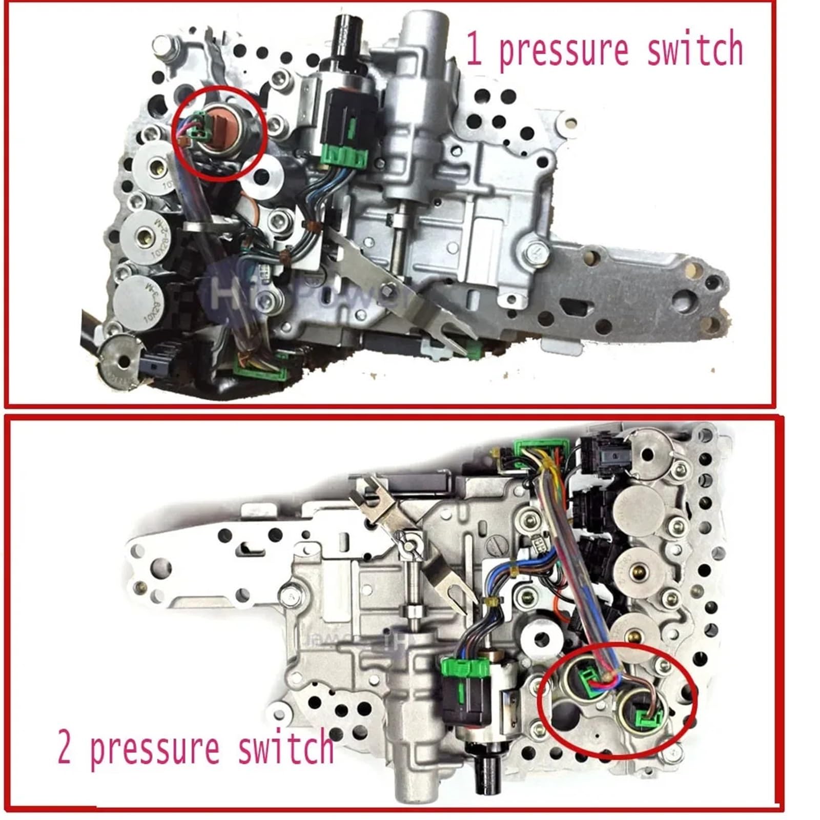 JF011E RE0F10A F1CJA Getriebemagnetventilkörper kompatibel mit Jeep Patriot for Mitsubishi Lancer kompatibel mit Nissan 1.6 1.8/2.0 2.5L(1 pressure switch) von BAABLIY