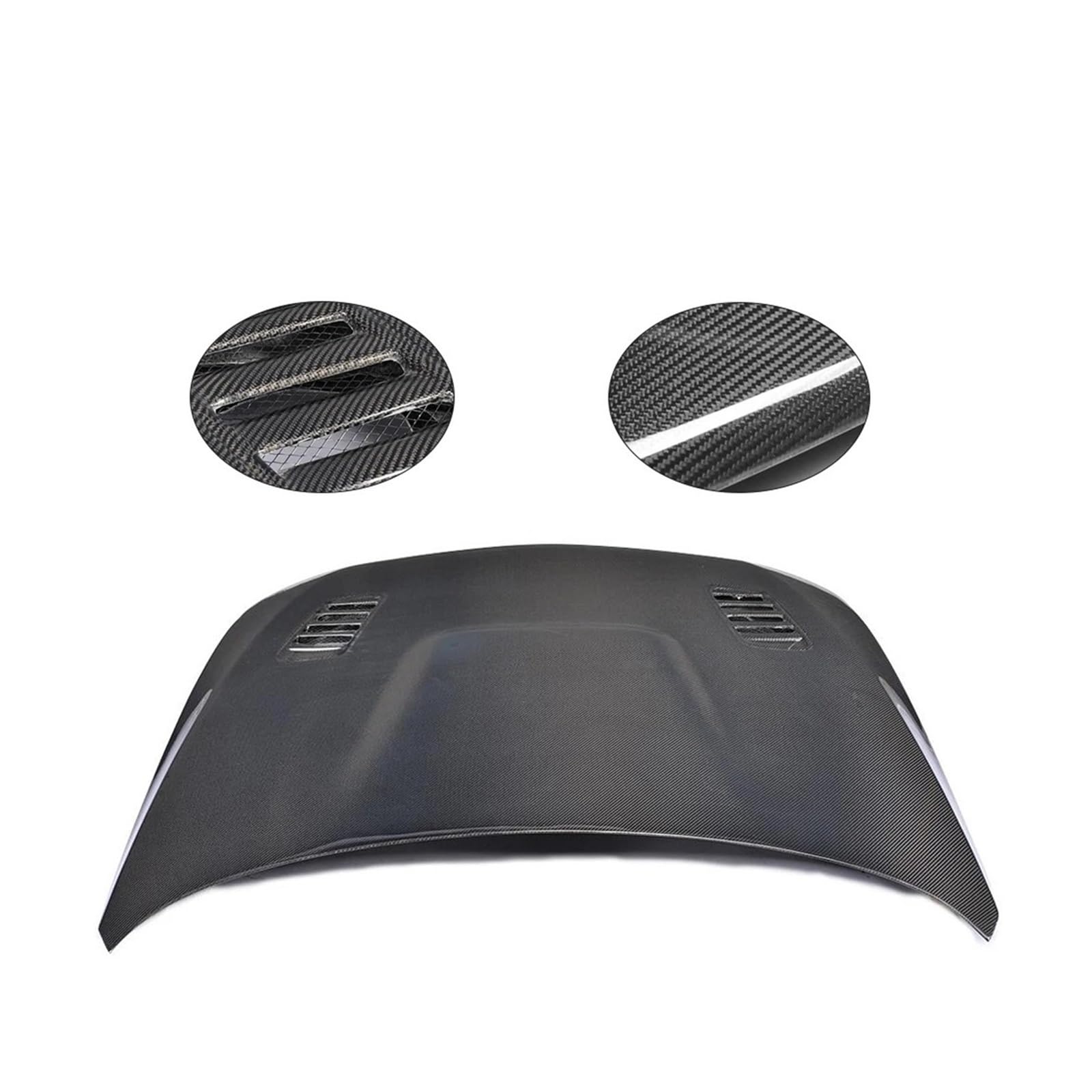 Kompatibel for BMW F20 2012–2015, Auto-Frontmotorhauben, Haubenabdeckung, doppelseitig/einseitig, Kohlefaser von BAABLIY