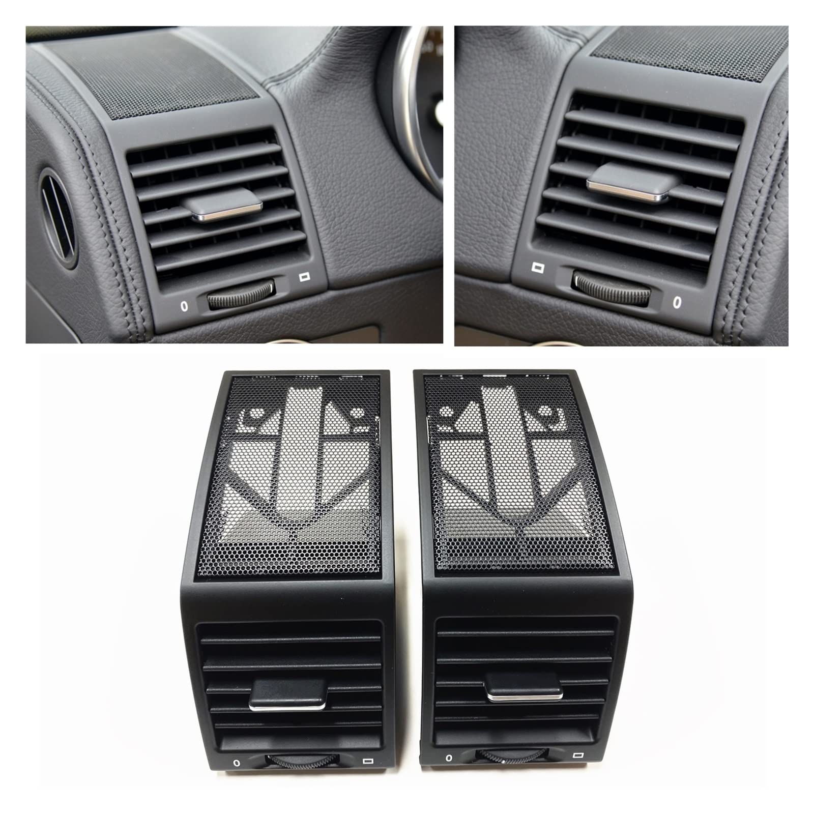 Kompatibel for Mercedes Benz G-Klasse W463 2004–2018 Armaturenbrett-Panel, Lautsprechergitter, Lüftungsschlitze, Auslassverkleidung, Armaturenbrett, Klimaanlage, Grillnetz(Left-Right) von BAABLIY