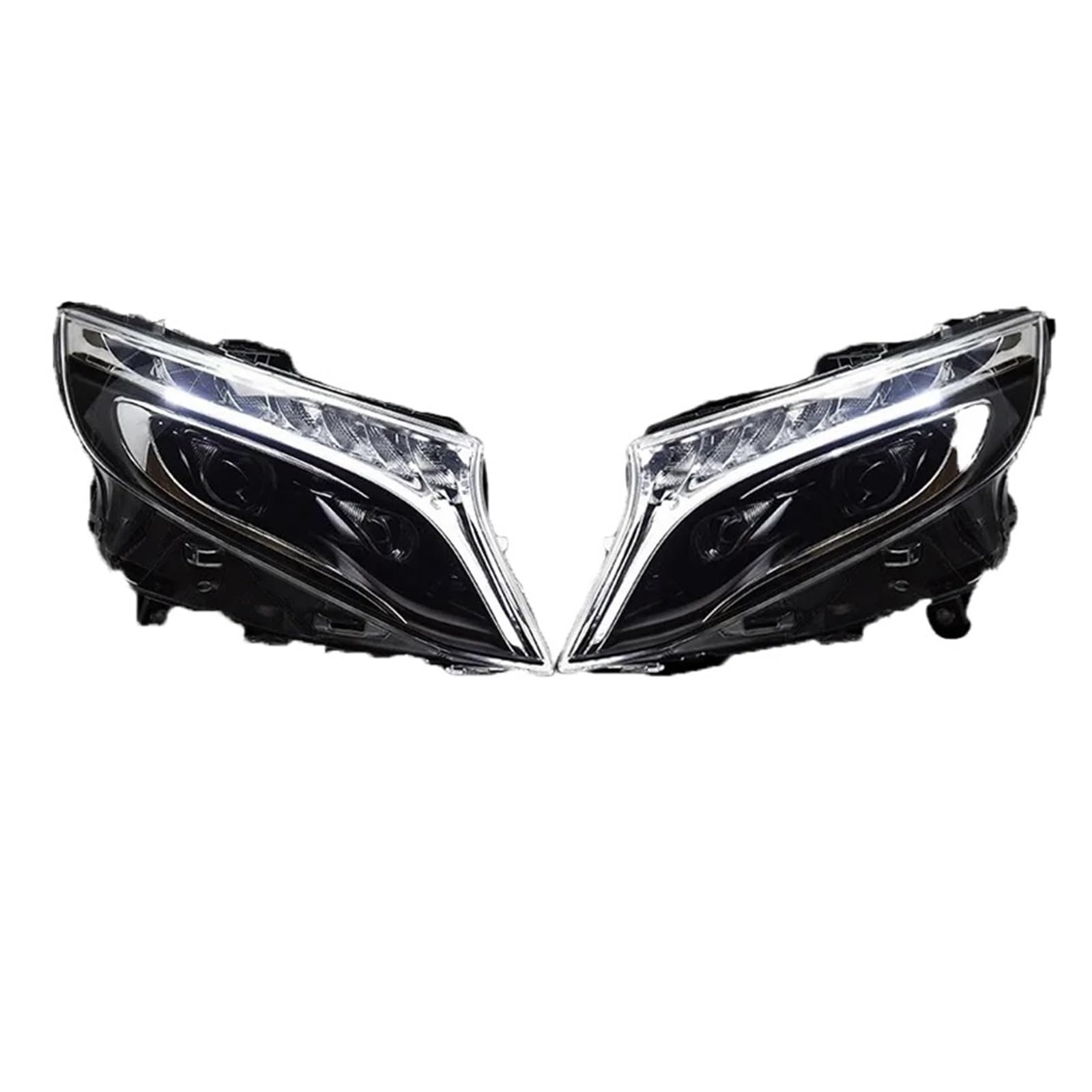 Kopflampe kompatibel for Benz Vito Scheinwerferbaugruppe 2013–2019 W447 LED-Scheinwerfer DRL Projektorlinse dynamisches Auto-Styling Auto-Zubehör(Left Hand Drive) von BAABLIY