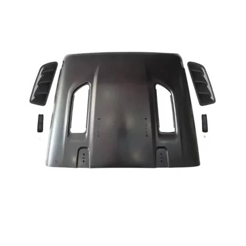 Motorhaube Auto Ersatz Stahl Auto Zubehör Body Kit kompatibel for Jeep Wrangler JK von BAABLIY