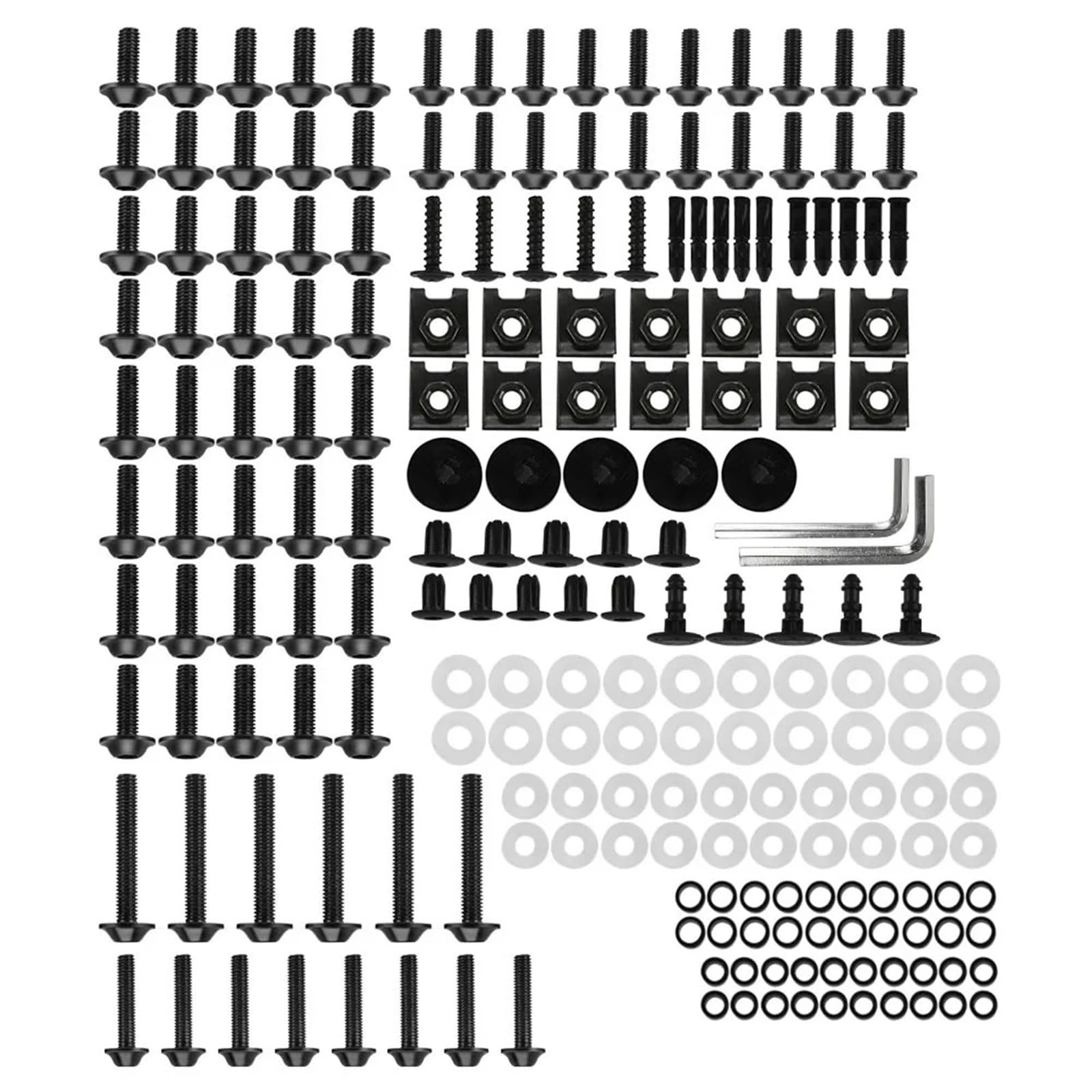 BABEGIM for CB1300F CB150R CB190R CB250 CB250R CB300F CB300R CB400F Motorrad Verkleidung Bolzen Windschutzscheibe Muttern Befestigungen Clips Schrauben(Noir) von BABEGIM