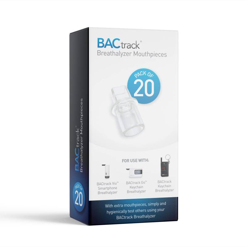 BACtrack Schlüsselanhänger Atemalkoholtester Mundstücke (Packung mit 20 Stück) von BACtrack